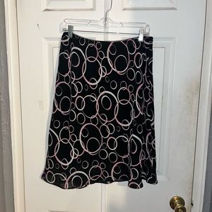 George medium black midi skirt